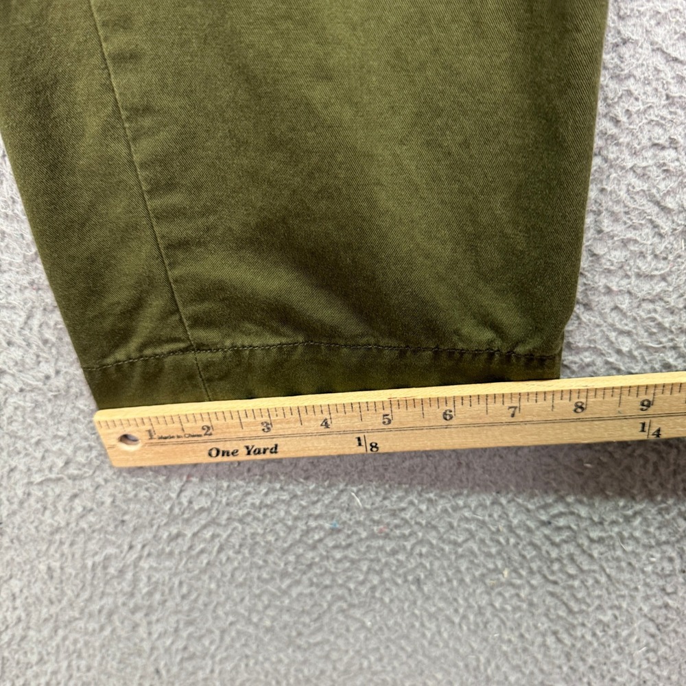Polo Ralph Lauren Pants Mens 32x30 Olive Green Stretch Straight Fit Chino Preppy - Picture 11 of 13